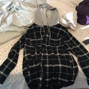 PacSun Flannel Hoodie